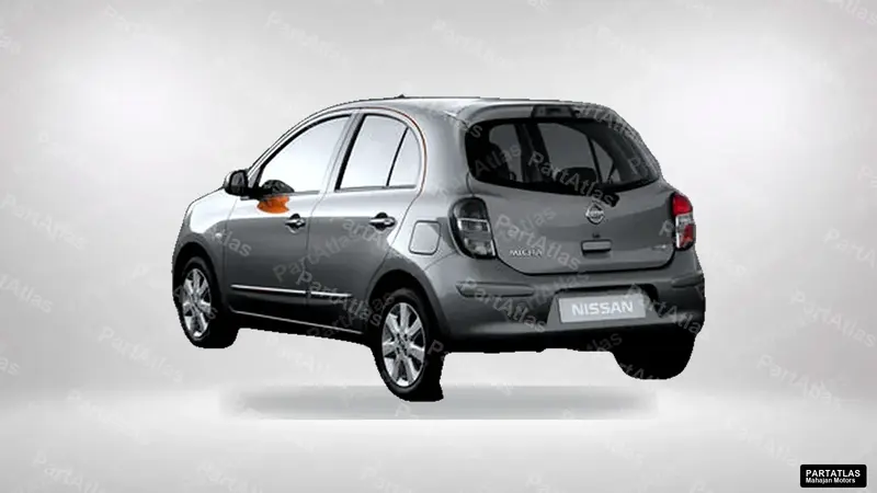 Nissan Micra facelift (2013) rear view