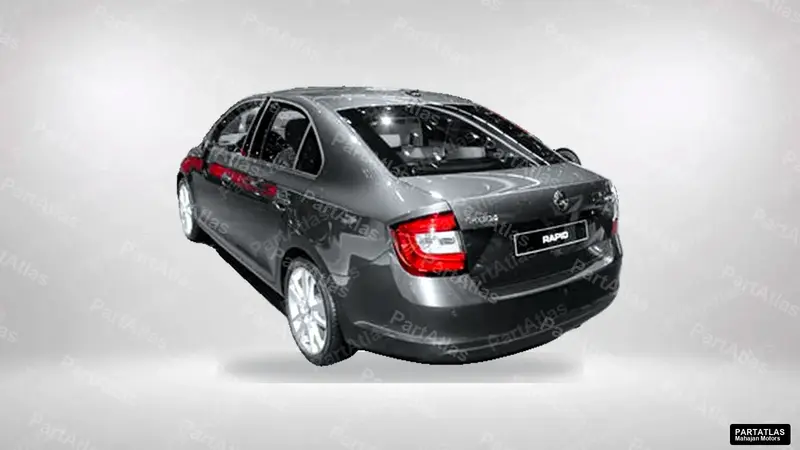 Skoda Rapid facelift (2014) rear view