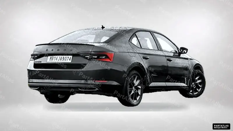 Skoda Superb Gen 3 facelift (2020) rear view